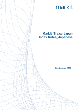 Markit iTraxx® Japan Index Rules_Japanese
