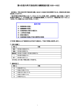 第4次長与町行政改革大綱実施計画（H28～H32）