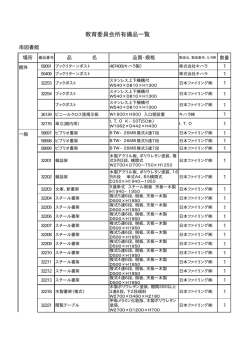 備品一覧 （PDF 146.3KB）