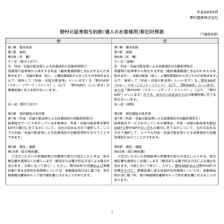 野村の証券取引約款（個人のお客様用）新旧対照表