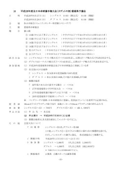 18 平成28年度全日本卓球選手権大会（カデットの部）愛媛県予選会