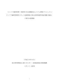 資料2 公募要領 - 新エネルギー・産業技術総合開発機構