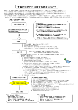 青森市特定不妊治療費の助成について（PDF：180KB）