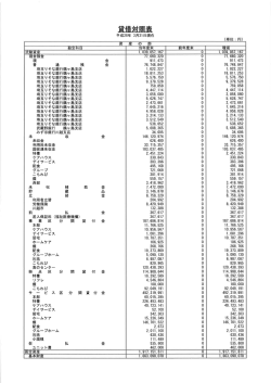 貸借対照表(平成27年)