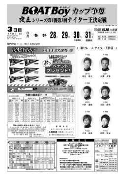 表・裏面 - ボートレース若松