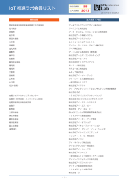 IoT推進ラボ会員リスト印刷用PDFはこちら