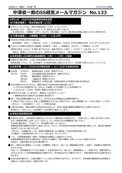 中澤省省  一郎郎のSS経営メールマガジン No.133