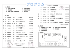 ラジオ体操 ※ 2 (小） 心をつないで ※ ※ ※ ※ いろいろリレー リム転がし