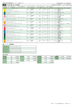 6R サラ系3歳 97万未満 コーナー通過順位 払戻金