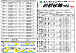 出走表1日目