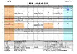 本町富士ﾋﾞﾙ設備点検予定表