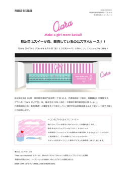見た目はスイーツ店、販売しているのはスマホケース！！