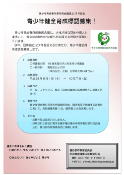 募集チラシ（PDF：64KB）