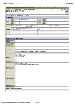 視覚誘発電位(VEP)