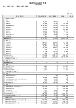 当初予算書 - 千葉県社会福祉協議会