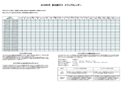 2016年9月 新生銀行FX スワップカレンダー