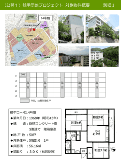 別紙1「鶴甲団地プロジェクト対象物件概要」（PDF形式：506KB）