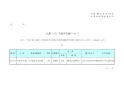 （大阪コメ）合意早受渡について