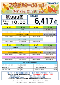 オークション進行表はコチラ