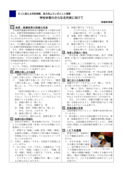 学校体育のさらなる充実に向けて