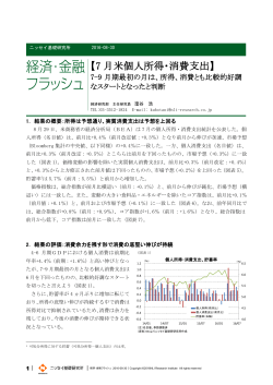 7 月米個人所得・消費支出