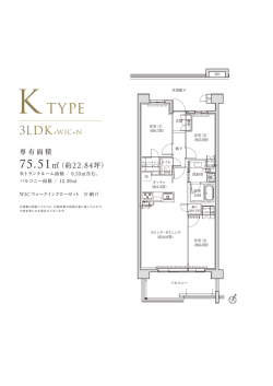 専有面積 75.51  （約22.84坪）