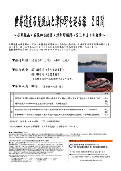 世界遺産石見銀山と津和野を巡る旅 2日間