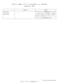 薬学ゼミナール編集 コアカリ・マスター〔改訂第4版〕 vol.2 5 薬と疾病Ⅱ