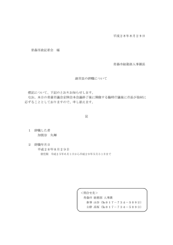 副市長の辞職について（PDF：28KB）