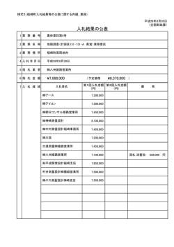 （計画区151・151-A 県営）業務委託