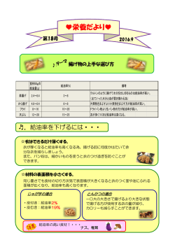 栄養だより