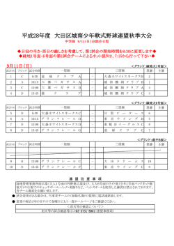 中学部 - 大田区城南少年軟式野球連盟