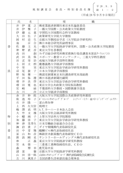 税制調査会委員・特別委員名簿 （PDF形式：146KB）