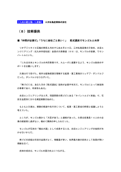 （8）技術提供 - 三井松島産業株式会社