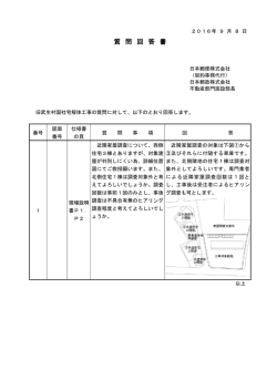 質問回答書 - 日本郵政