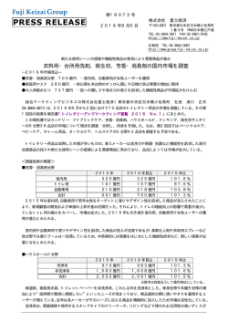 衣料用・台所用洗剤、衛生材、芳香・消臭剤の国内市場を調査