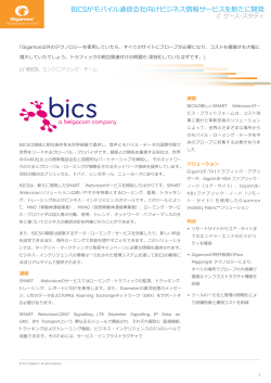 BICSがモバイル通信会社向けビジネス情報サービスを新たに開発