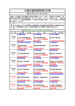公開交通指導取締り