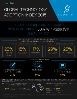 ビッグデータに関するGlobal Technology Adoption Index 2015