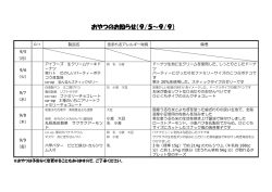 ふつうメニュー