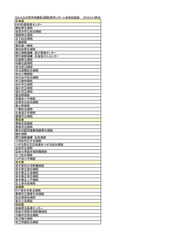 【みんなの見学体験記】病院見学レポート未回収施設 2016.9.5時点