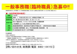 一般事務職 - 南風原町