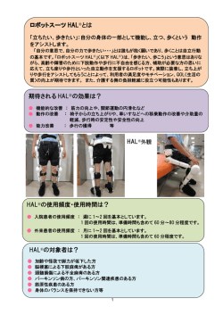 HAL&reg;の使用頻度・使用 - 鹿教湯三才山リハビリテーションセンター JA