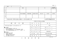 公表用実施設計書 設 計 大 要
