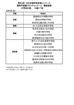 豊島岡女子学園中学校 清泉女学院中学校 町田市立鶴川第二中学校