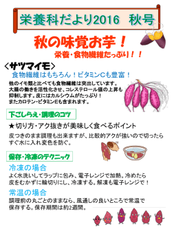 栄養科だより2016 秋号
