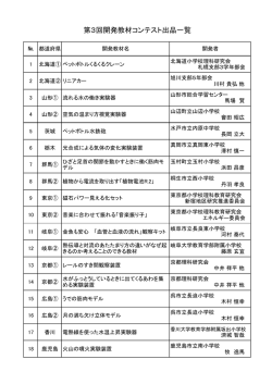 第3回開発教材コンテスト出品一覧