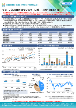 マーケットレポート グローバルCB市場マンスリーレポート（2016年9月号）