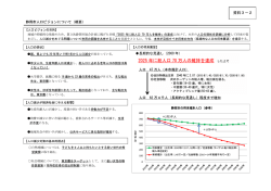 資料3－2 静岡市人ロビジョンについて (概要) 【人ロビジョンの目的】 地域