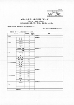 Page 1 資 料 提 供 平成28年9月8日 危機管理局 (島瀬) 0857-26